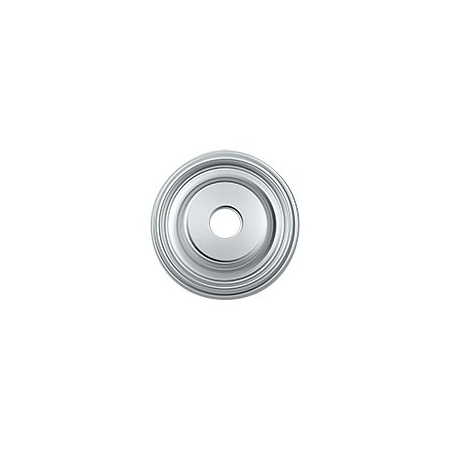 Deltana BPRC100U26 Cabinet Knob Backplate Polished Chrome, 10PK BPRC100U26-XCP10